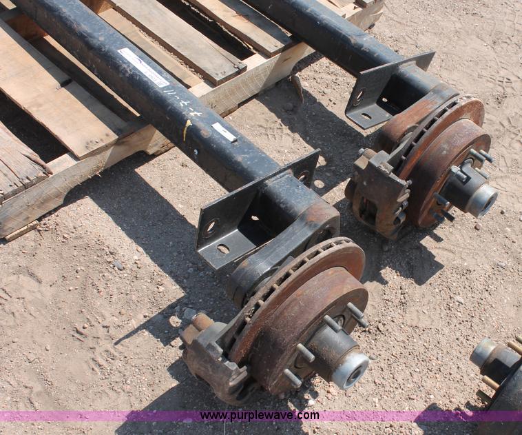 image for item L9923 (2) Con-Way 7,500 lbs torture axles with brakes