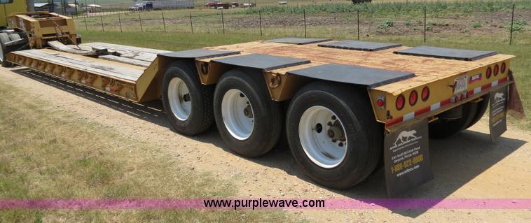 image for item B2413 2009 Witzco Challenger RG-50 52.5' detachable drop deck lowboy trailer