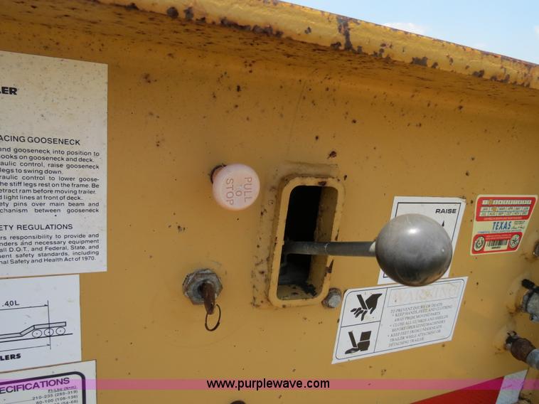 image for item B2413 2009 Witzco Challenger RG-50 52.5' detachable drop deck lowboy trailer