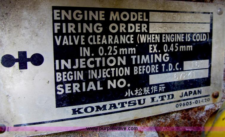 image for item B2736 1993 Komatsu D66S-1 track loader