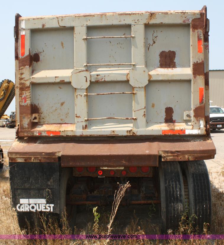 image for item B6665 1991 Hilbilt 21' end dump trailer