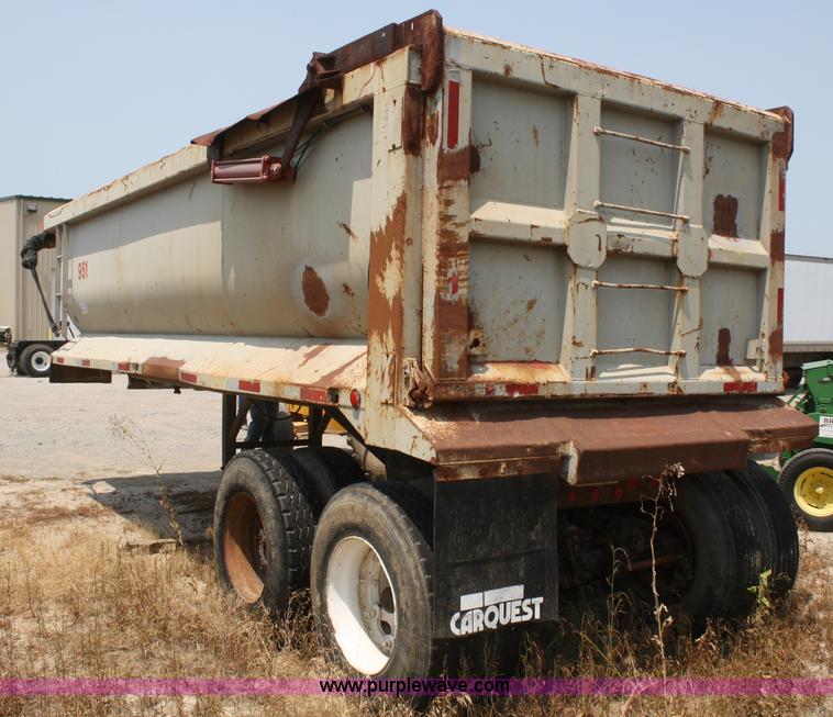 image for item B6665 1991 Hilbilt 21' end dump trailer