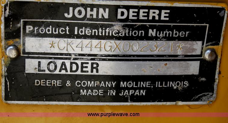 image for item B6700 1995 John Deere 444G wheel loader