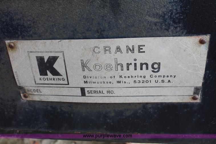 image for item B6840 1967 Koehring 405 20 ton crane