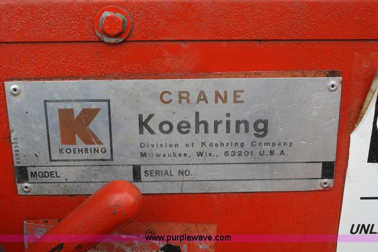 image for item B6841 1973 Koehring 665 65 ton crane