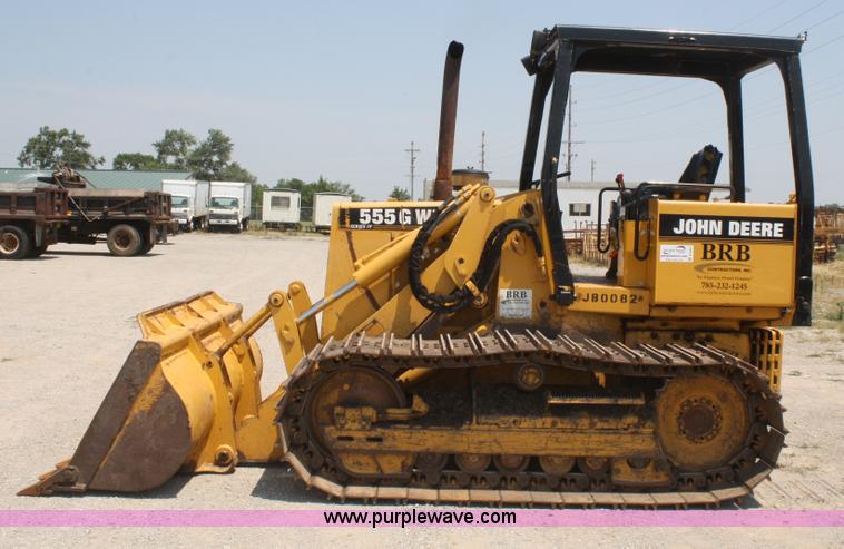 image for item B6843 1996 John Deere 555G WT Series IV track loader