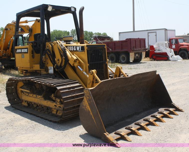 image for item B6843 1996 John Deere 555G WT Series IV track loader