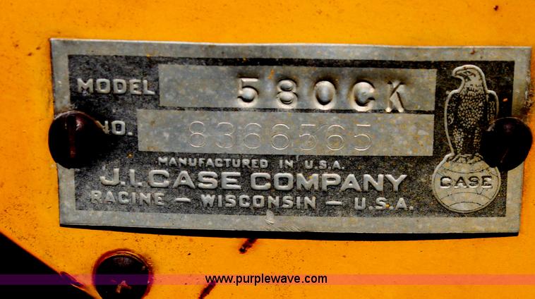 image for item D5220 1969 Case Construction King 580 backhoe