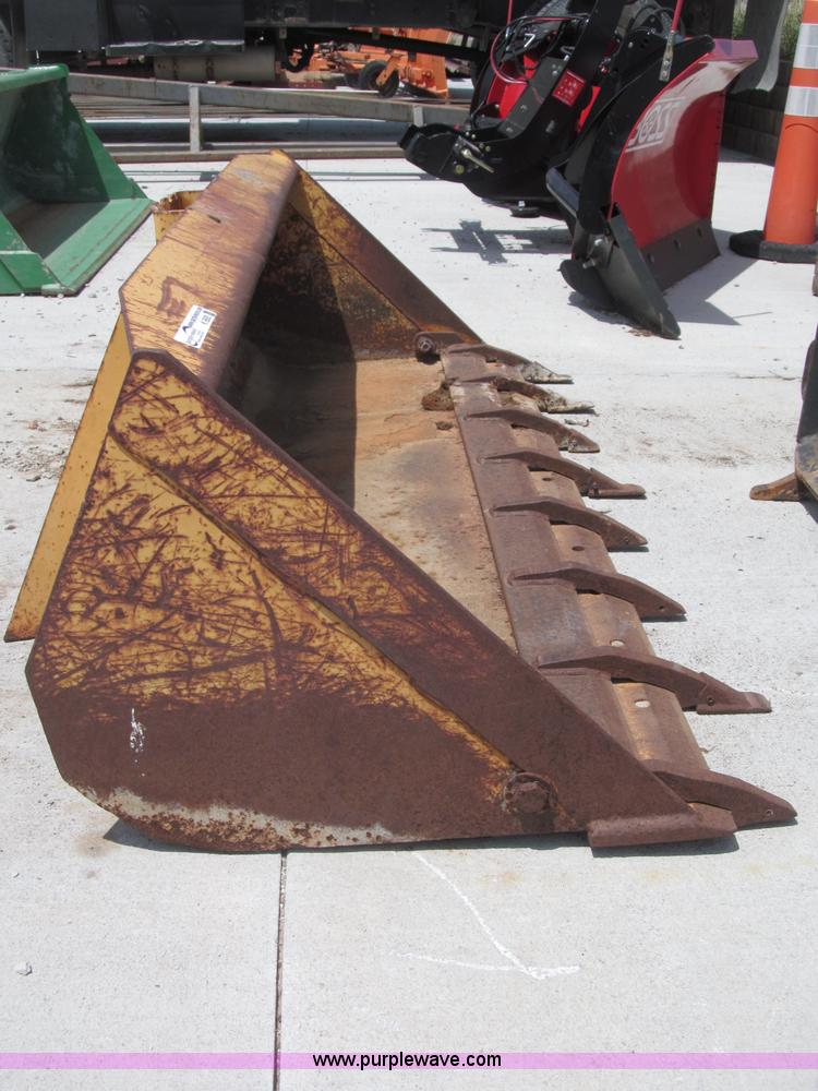image for item K9505 72" skid steer bucket with bolt-on tooth bar