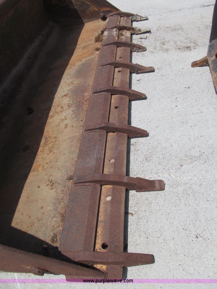 image for item K9505 72" skid steer bucket with bolt-on tooth bar