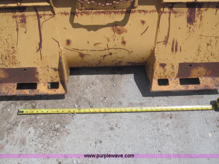 image for item K9505 72" skid steer bucket with bolt-on tooth bar