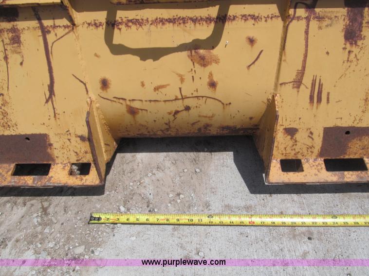 image for item K9505 72" skid steer bucket with bolt-on tooth bar
