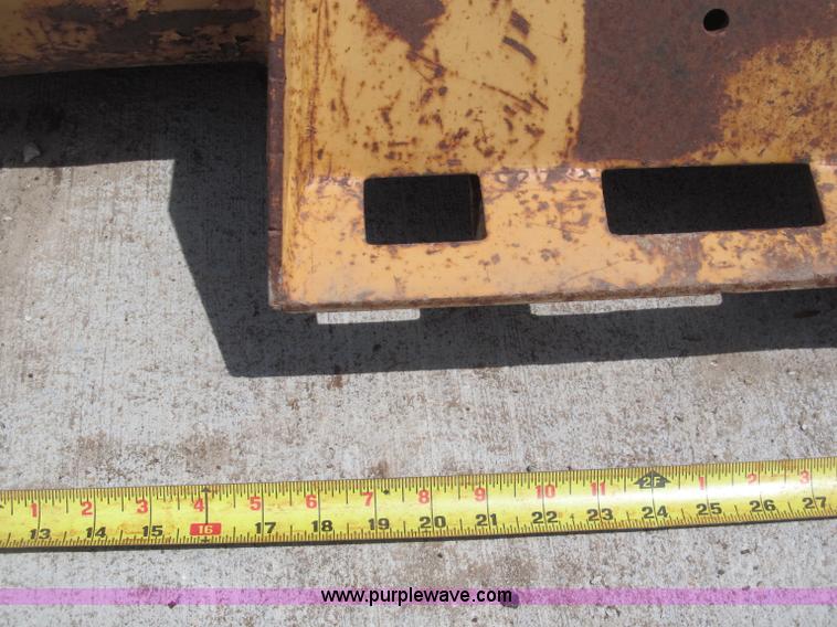 image for item K9505 72" skid steer bucket with bolt-on tooth bar