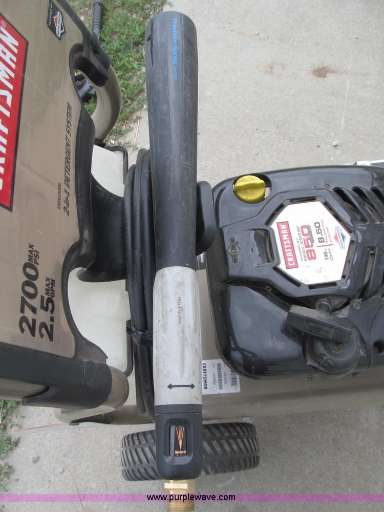 image for item K9508 Craftsman 2,700 PSI gas powered pressure washer