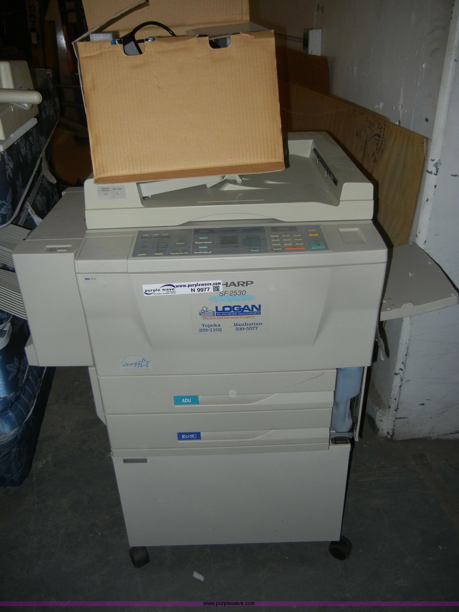 Assorted office items in Fort Riley, KS Item N9977 sold Purple Wave