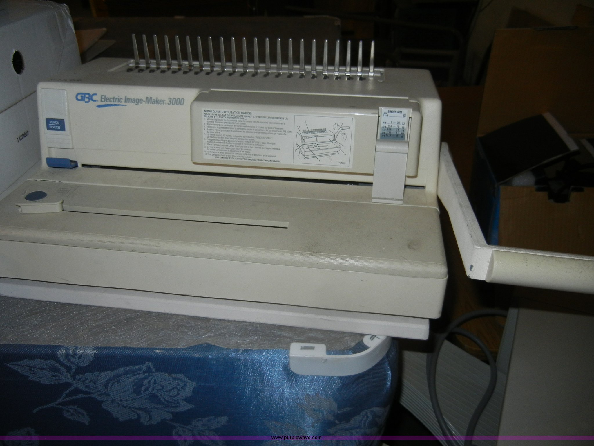 Assorted office items in Fort Riley, KS Item N9977 sold Purple Wave