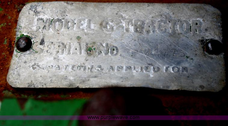 image for item B6824 1951 John Deere Model G tractor