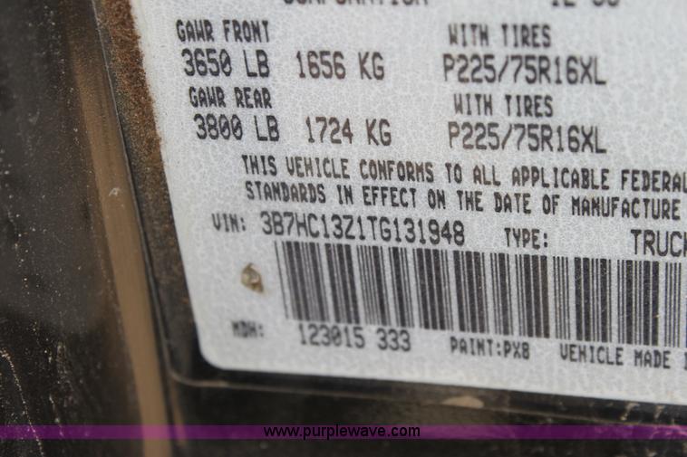 image for item D5432 1996 Dodge Ram 1500 Laramie SLT pickup truck