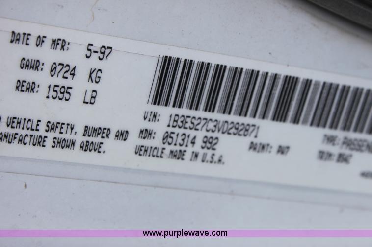 image for item D5433 1997 Dodge Neon