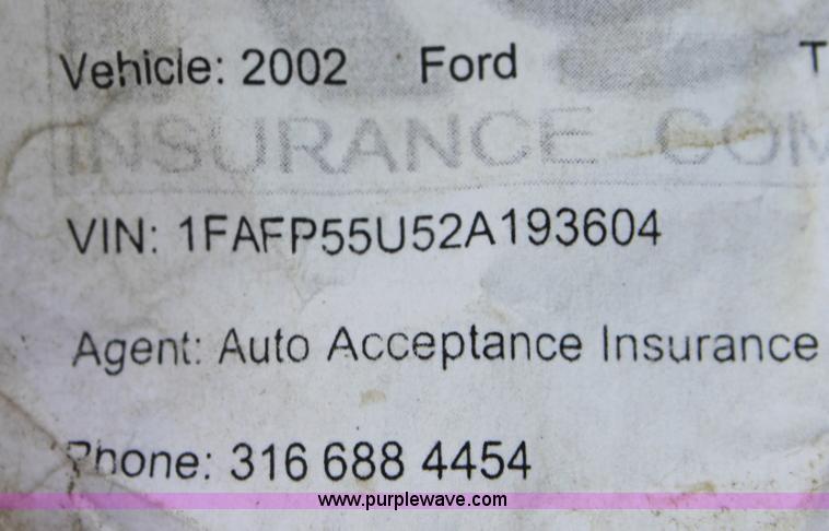 image for item D5435 2002 Ford Taurus SES