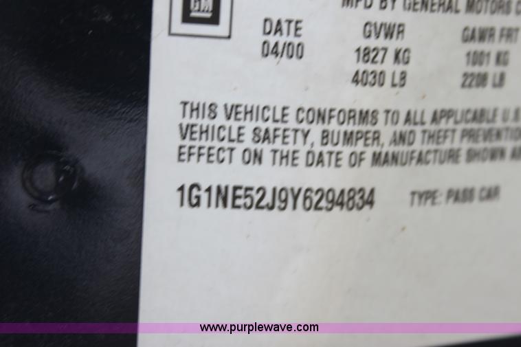 image for item D5458 2000 Chevrolet Malibu LS