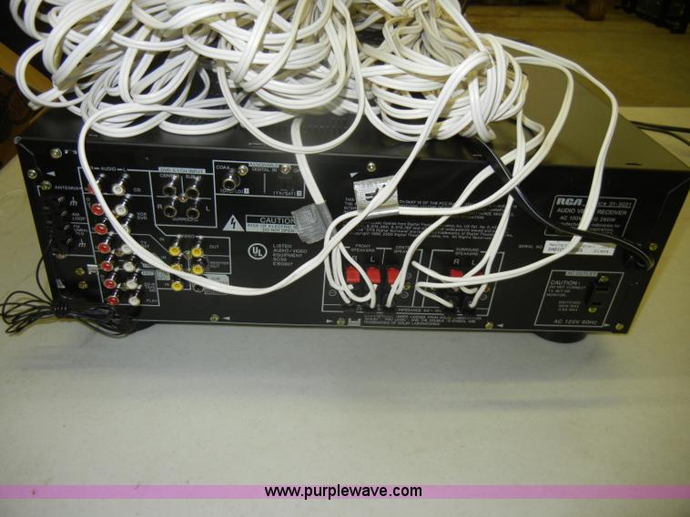 image for item N9889 RCA 500 watt audio/video receiver