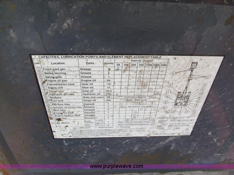 image for item C2362 1999 Hitachi EX270 LC-5 excavator