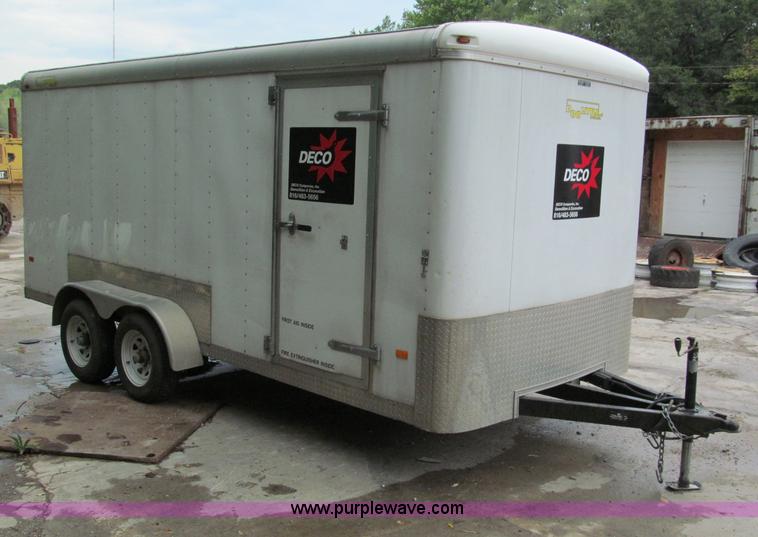 image for item C2389 2008 Doolittle 16' enclosed trailer