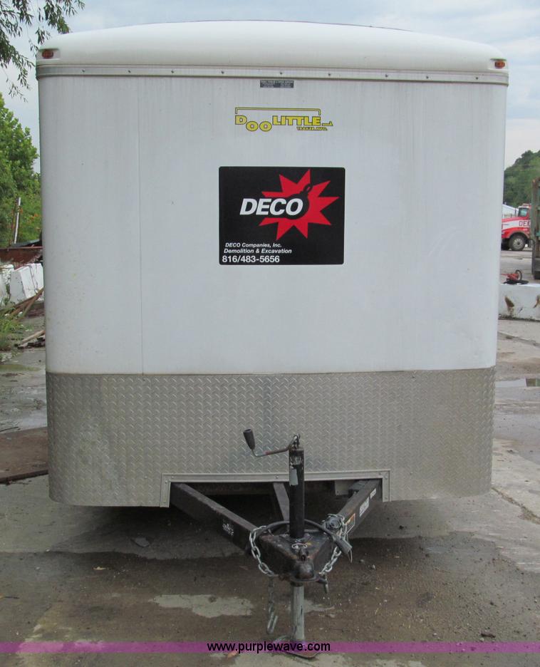 image for item C2389 2008 Doolittle 16' enclosed trailer