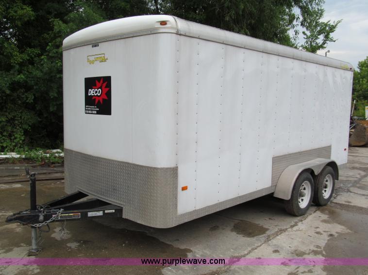 image for item C2389 2008 Doolittle 16' enclosed trailer