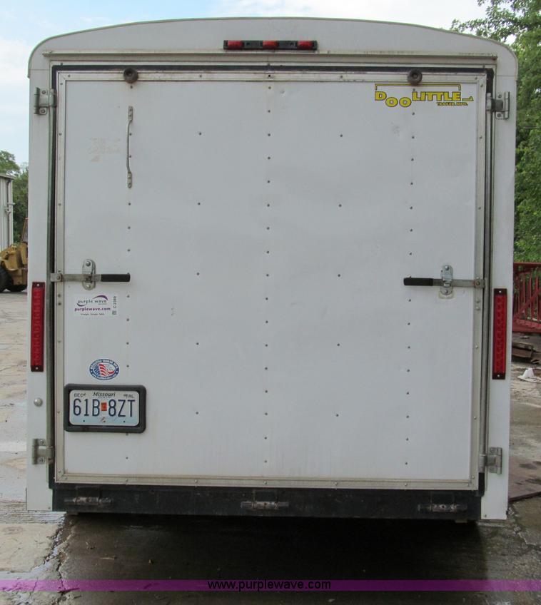 image for item C2389 2008 Doolittle 16' enclosed trailer