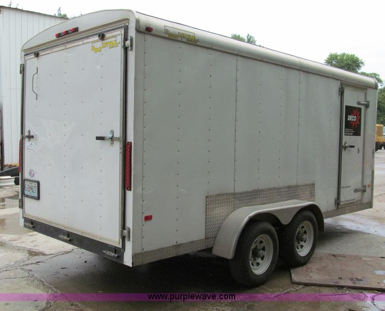 image for item C2389 2008 Doolittle 16' enclosed trailer