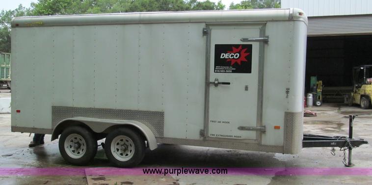 image for item C2389 2008 Doolittle 16' enclosed trailer