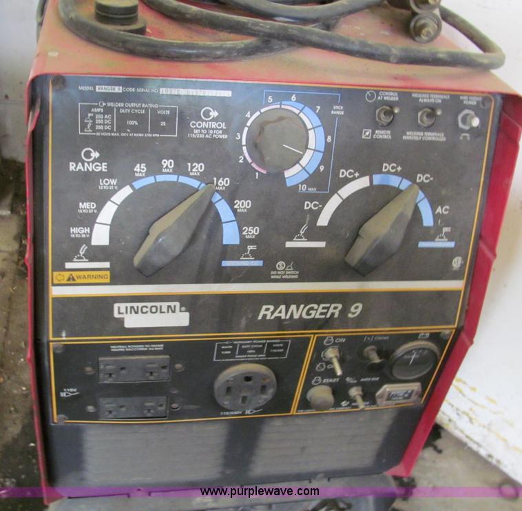 image for item C2399 Lincoln Ranger 9 welder/generator