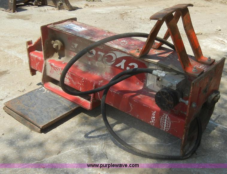 image for item D4186 Cyclone drop hammer skid steer attachment