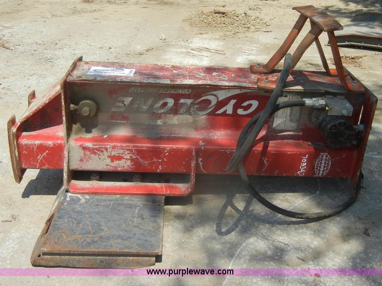 image for item D4186 Cyclone drop hammer skid steer attachment
