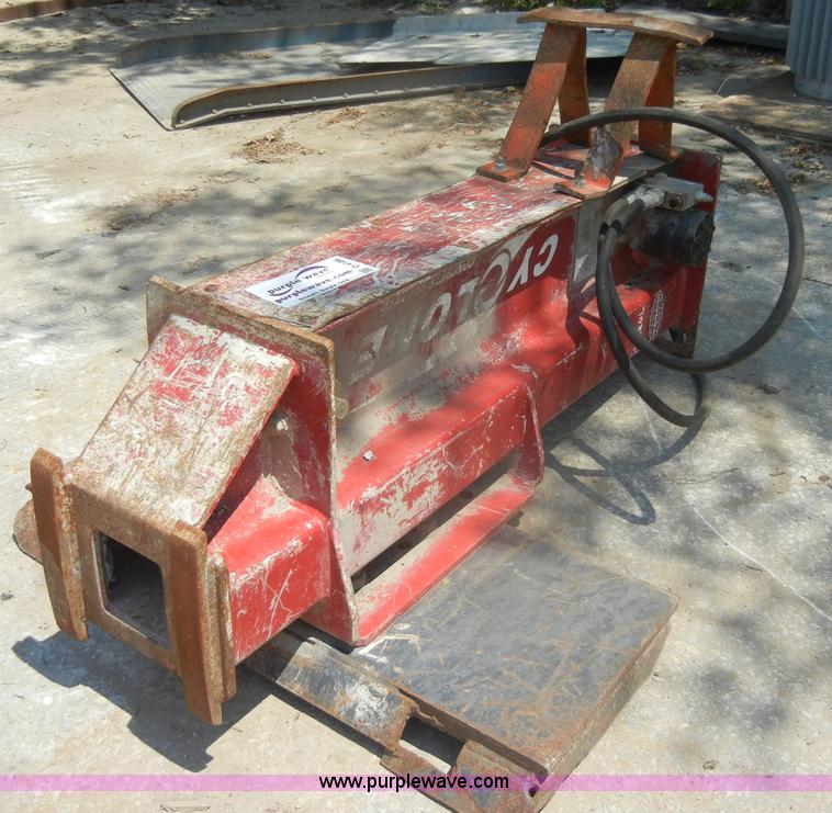 image for item D4186 Cyclone drop hammer skid steer attachment