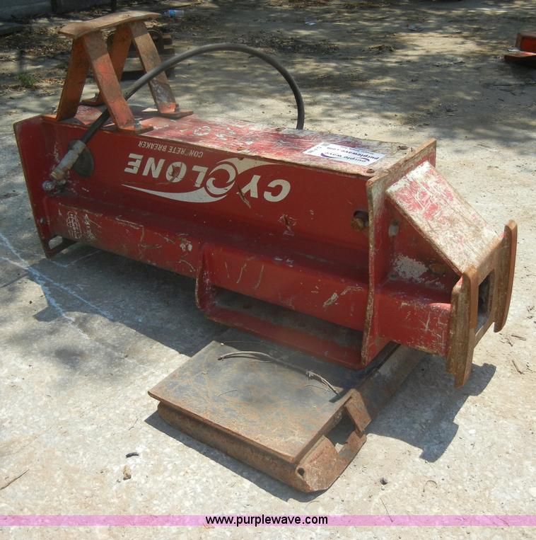 image for item D4186 Cyclone drop hammer skid steer attachment