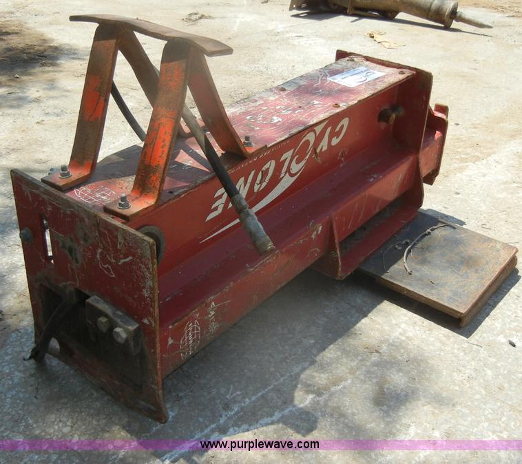 image for item D4186 Cyclone drop hammer skid steer attachment