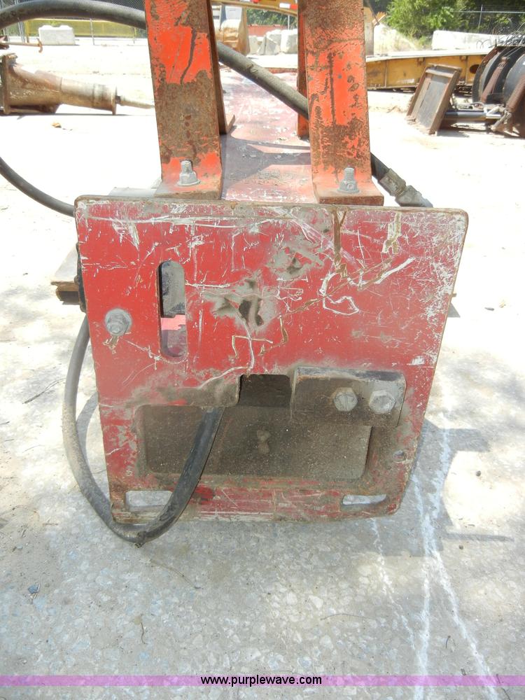 image for item D4186 Cyclone drop hammer skid steer attachment