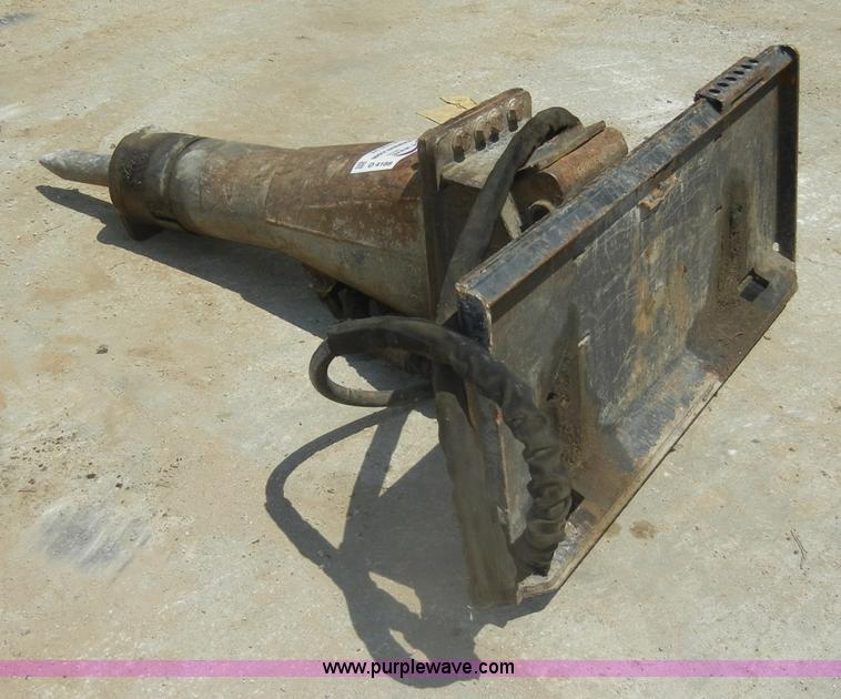 image for item D4188 Bobcat Mini-X hydraulic breaker skid steer attachment