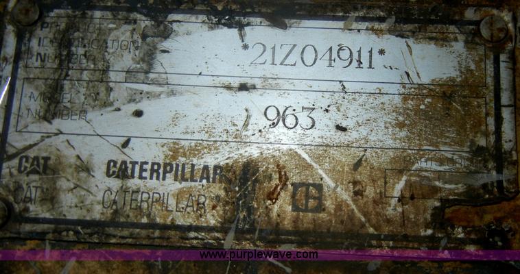 image for item D4205 1993 Caterpillar 963 track loader