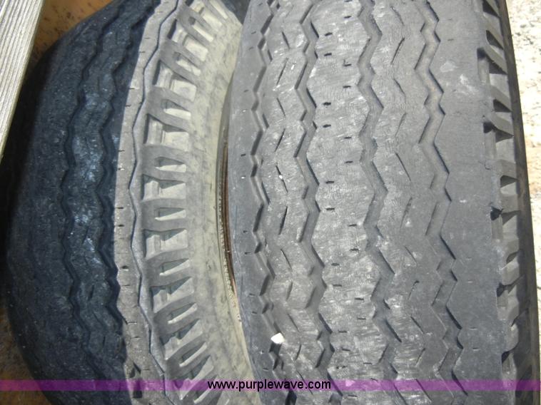 image for item D4210 1986 Trail King 24' flatbed equipment trailer