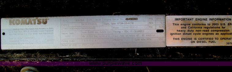 image for item F4528 2001 Komatsu PC200LC excavator