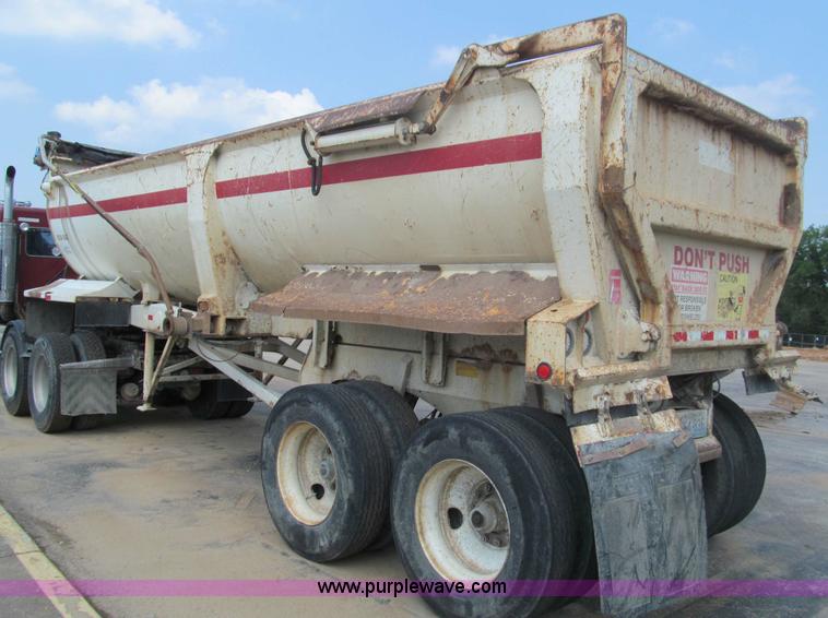 image for item F4530 2001 Ranch quarter frame steel barrel end dump trailer