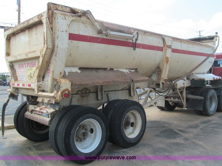 image for item F4530 2001 Ranch quarter frame steel barrel end dump trailer