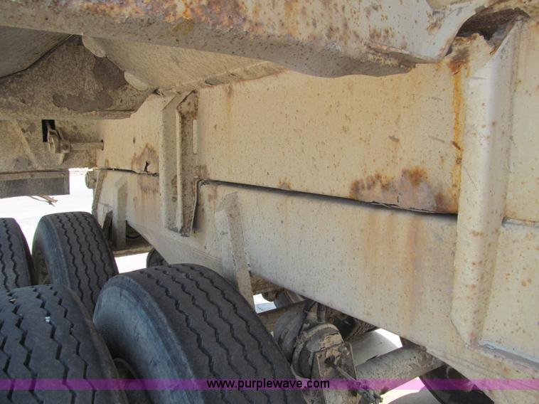 image for item F4530 2001 Ranch quarter frame steel barrel end dump trailer