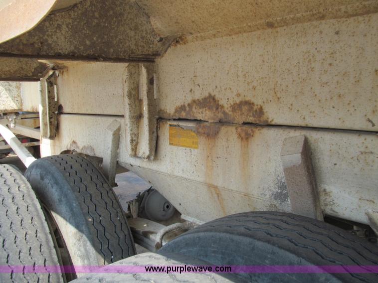 image for item F4530 2001 Ranch quarter frame steel barrel end dump trailer