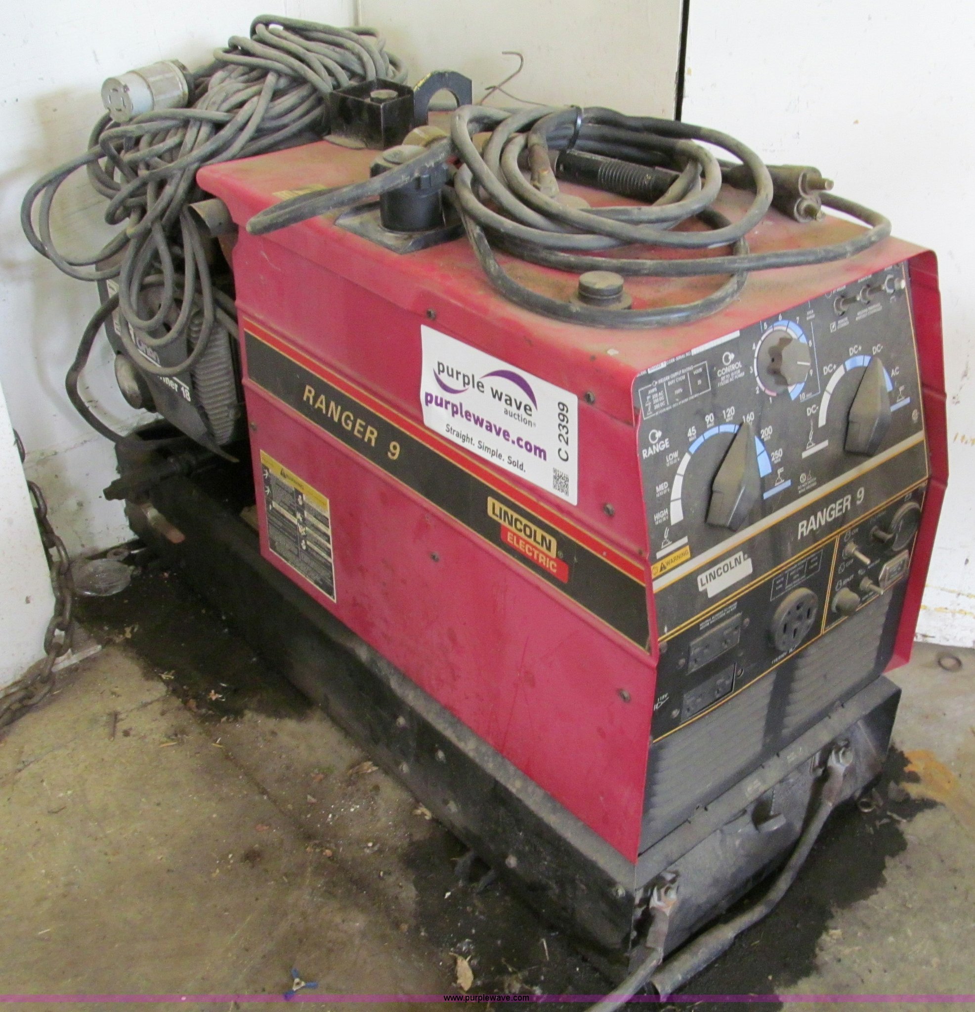 Lincoln Ranger 9 welder/generator in Kansas City, MO Item C2399 sold