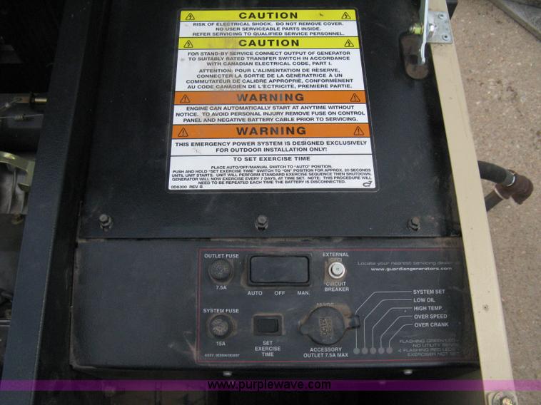 image for item A6498 Generac Guardian Plus backup generator